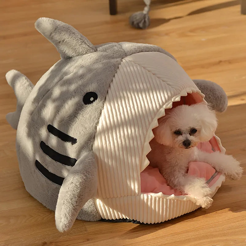 Soft Shark Cat Bed